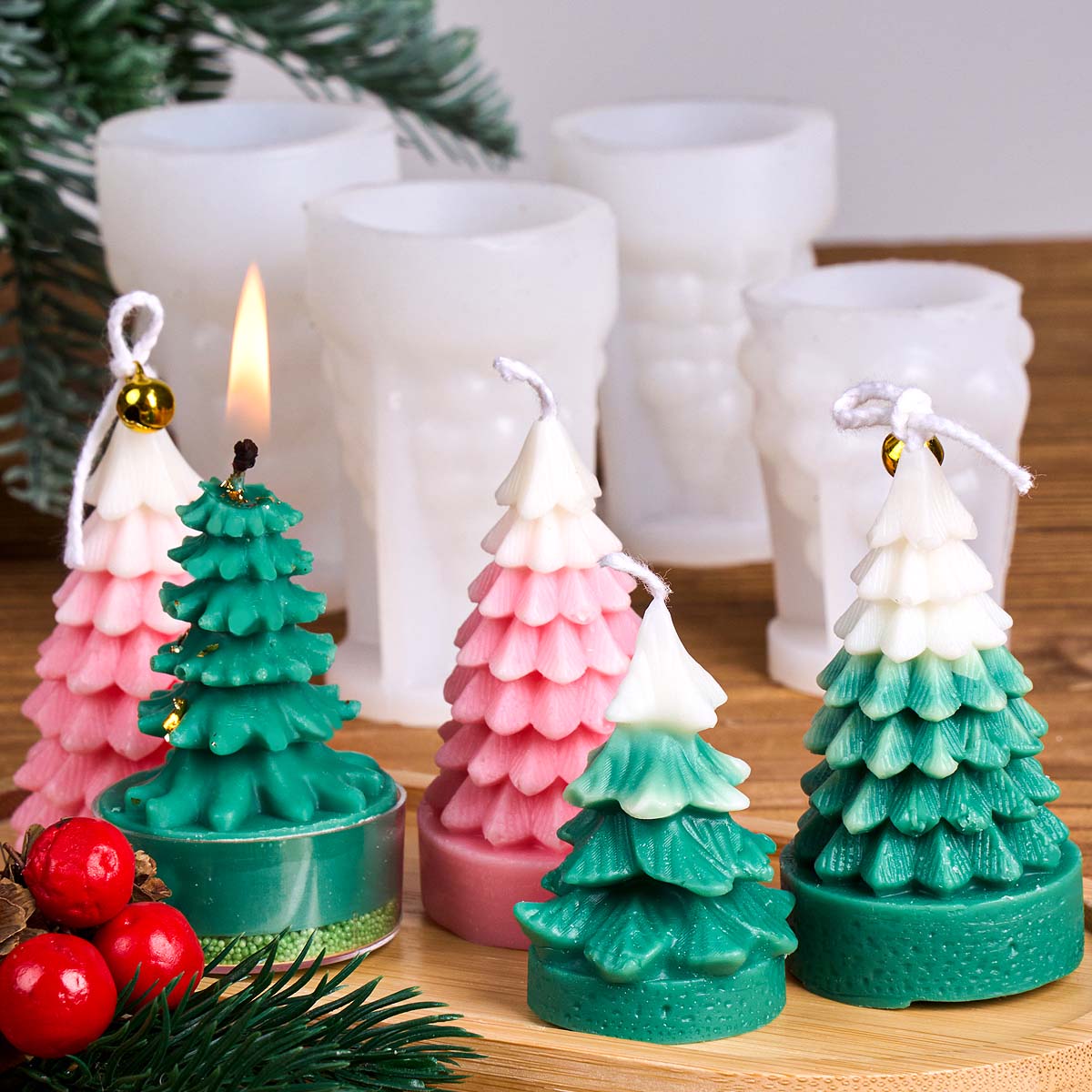 3D Christmas Tree Silicone Can - Art Craft Show recension och pris