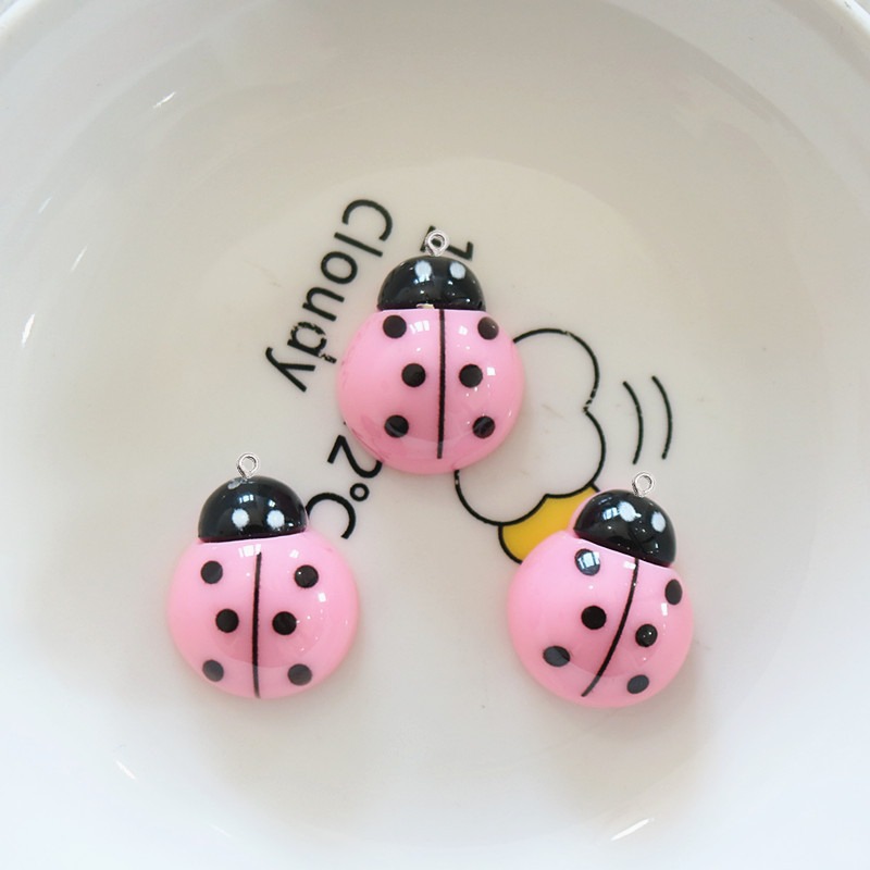 10Pcs Shiny Ladybug Flat Back  - Art Craft Ladybug recension och pris