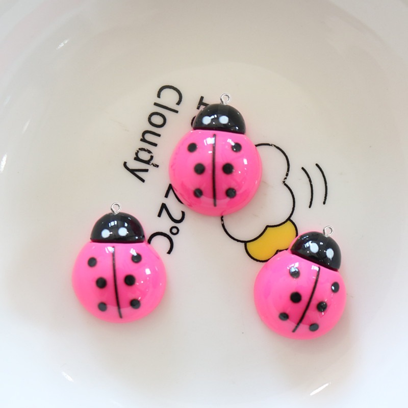 10Pcs Shiny Ladybug Flat Back  - Art Craft Ladybug recension och pris